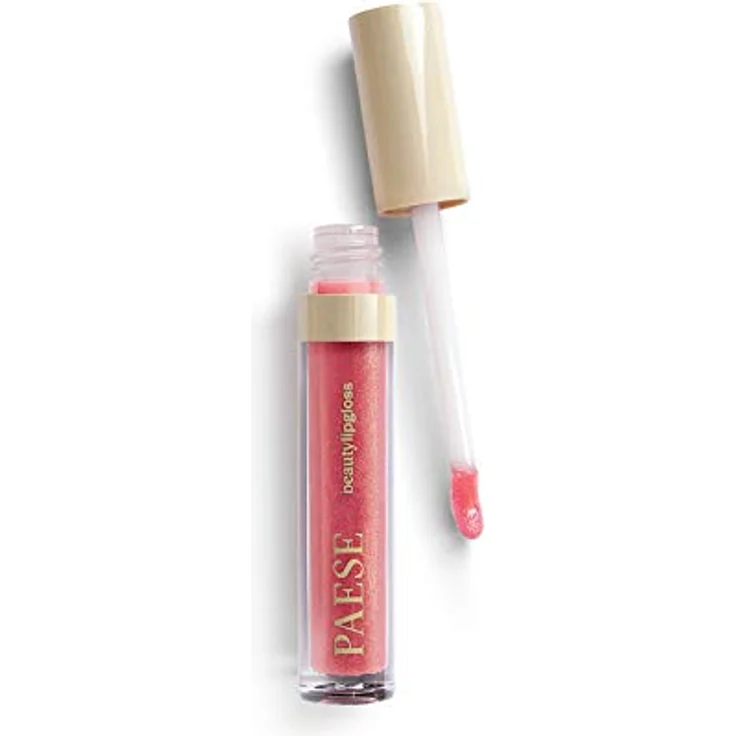 Paese Beauty Lipgloss mit Meadowfoam Seed Oil, hydratisierendes Lipgloss, Farbton 04 Glowing, 3,4 ml – Bild 2