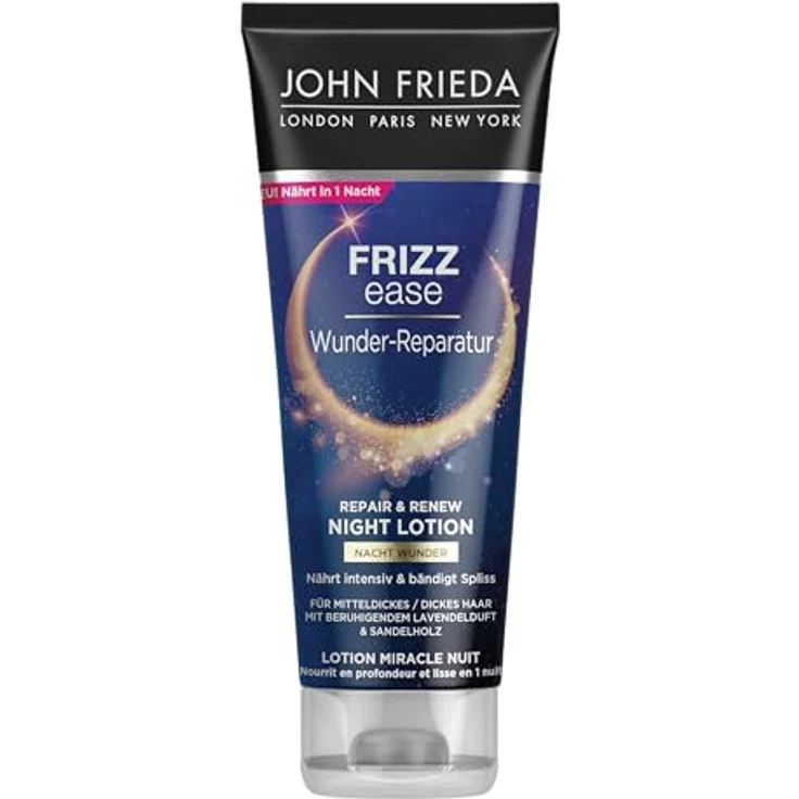 John Frieda Wunder-Reparatur Nacht Wunder Haar-Lotion - 100 ml - Frizz Ease Serie - Lavendelduft & Sandelholz - Für mitteldickes/dickes Haar – Bild 1