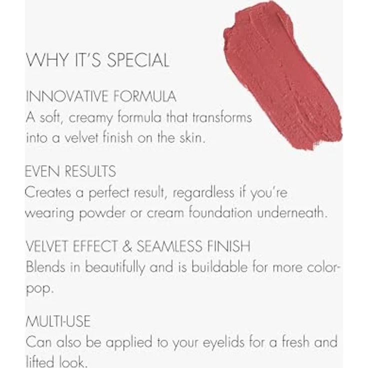 Sweed Teint Air Blush Cream, Rouge in cremiger Textur mit hoher Pigmentierung, 5 g, vegan – Bild 4