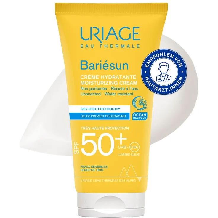 Uriage Bariesun Creme SPF 50+, Schutz- und Pflegecreme für die Haut, 50 ml