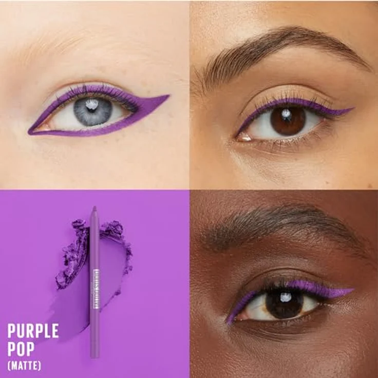MAYBELLINE NEW YORK Tattoo Liner Gel Pencil, Eyeliner in Purple Pop, 1,3 g, wasserfest und langanhaltend – Bild 3