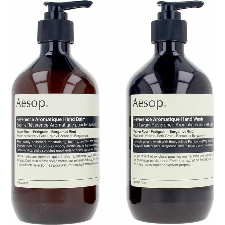 Aesop Reverence Aromatique Duet, Handseife und Handbalm mit holzigen Noten, 50 ml