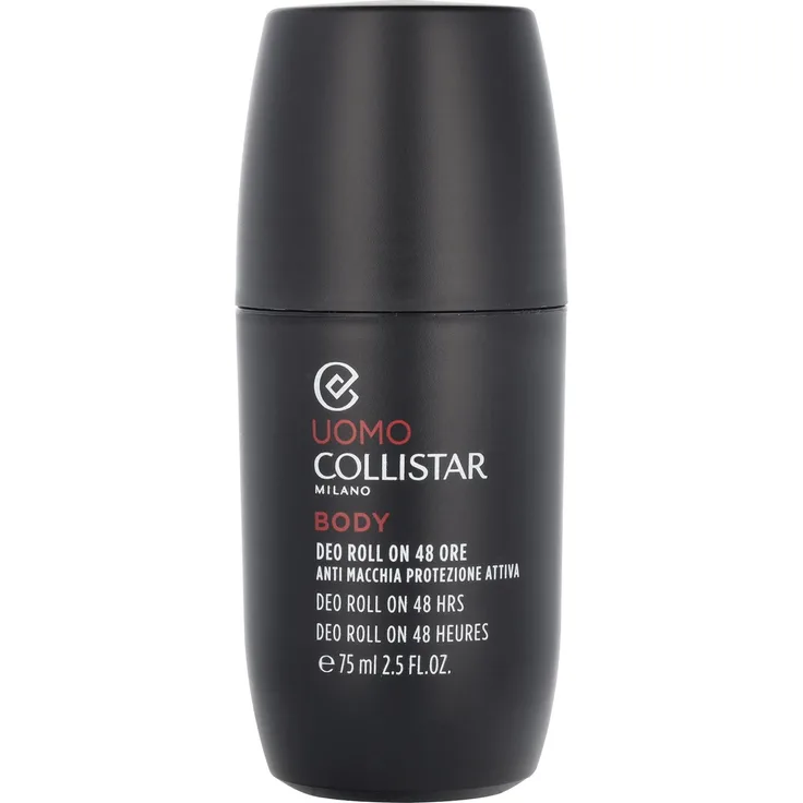 Collistar Uomo Body Deo Roll On 48HRS, 75 ml, Antitranspirant für Männer, schützt vor Schweiß und Geruch, hinterlässt keine Flecken