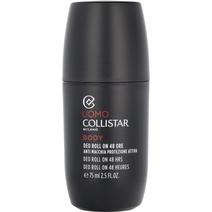 Collistar Uomo Body Deo Roll On 48HRS, 75 ml, Antitranspirant für Männer, schützt vor Schweiß und Geruch, hinterlässt keine Flecken