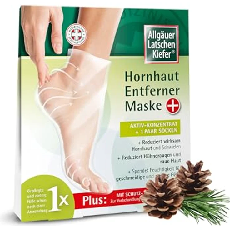 Allgäuer Latschenkiefer Allgäuer Latschenkiefer Hornhaut-Entferner-Maske plus Fußmaske – Bild 2