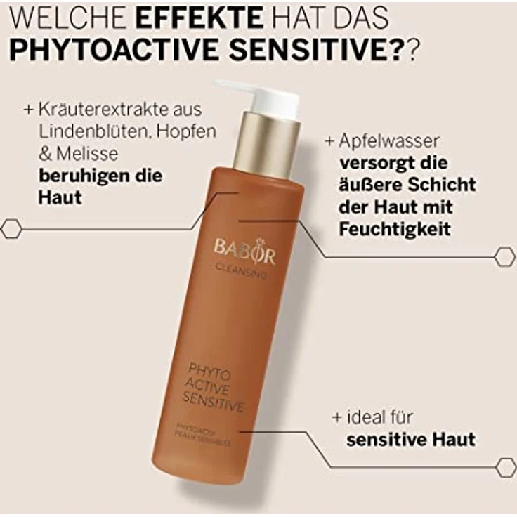 Babor Phytoactive Sensitive 100 ml, Porentiefe und schonende Reinigung, mit Essenzen aus Minze, Birke und Rosmarin  – Bild 3