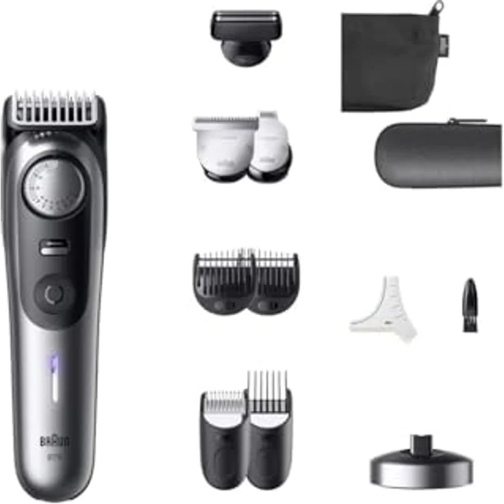 Braun Bt9560 Bartschneider, ultrapräsise ProBlade Klinge, 52 Längeneinstellungen, transparent – Bild 1