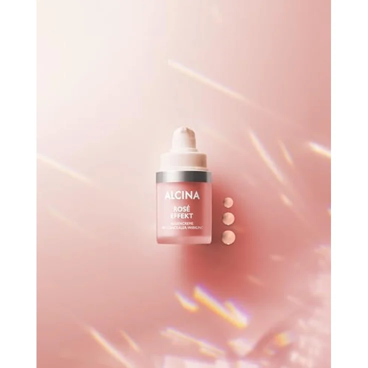 Alcina Rosé Effekt Augencreme mit Concealer-Wirkung - Kaschiert effektiv Augenschatten - Mit schwarzem Hafer und weißem Tee - 1 x 15 ml – Bild 5