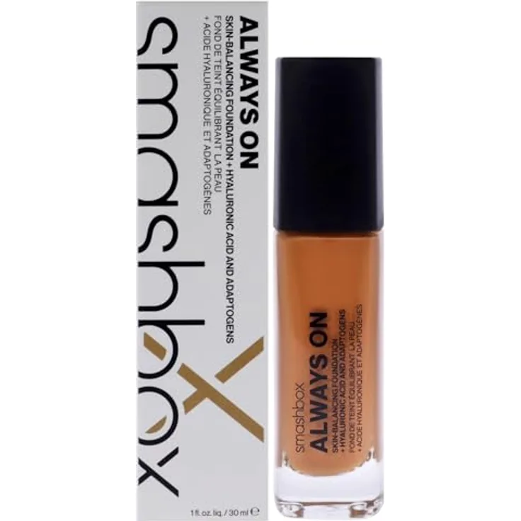 Smashbox Always on Skin Balancing Foundation, flüssige Foundation mit Hyaluronsäure, 30 ml T10-W