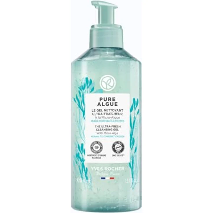 Yves Rocher PURE ALGUE - Ultra-Erfrischendes Reinigungsgel mit Mikroalgen - 390 ml – Bild 1