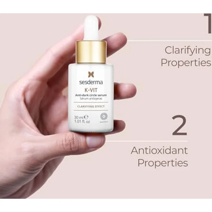 SESDERMA K-vit Anti-falten Serum 30ml, Augenring Korrektur Serum mit liposomal verkapseltem Vitamin-K-Oxid – Bild 2