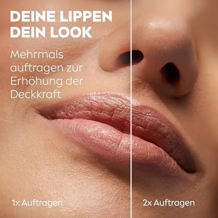 Labello Caring Beauty Nude Lippenpflegestift, farbige Lippenpflege mit LSF 30, Vitamin E, Bio-Mandelöl, 3in1 Formel für Lippen und Wangen (4,8 g) – Bild 4