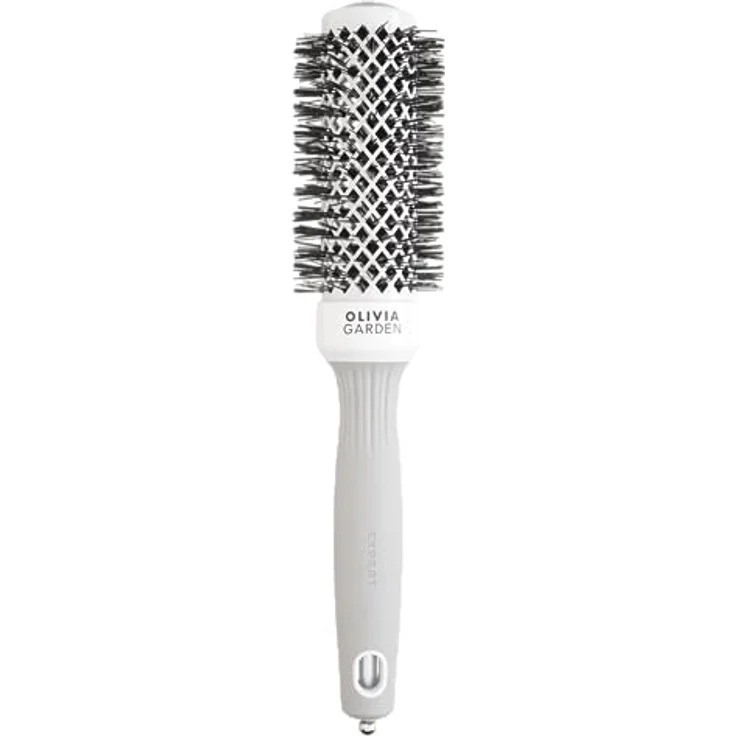 Olivia Garden - Expert Blowout Shine Haarbürste, Weiß und Grau, 35 – Bild 1