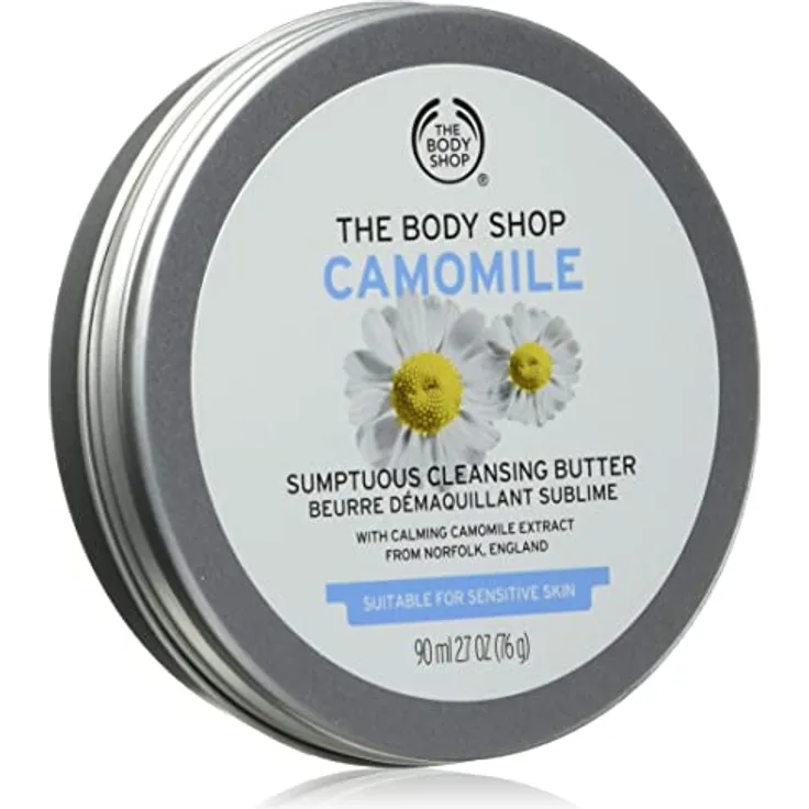The Body Shop Camomile Sumptuous Cleansing Butter, Reinigungscreme für sanfte Gesichtsreinigung, 90 ml