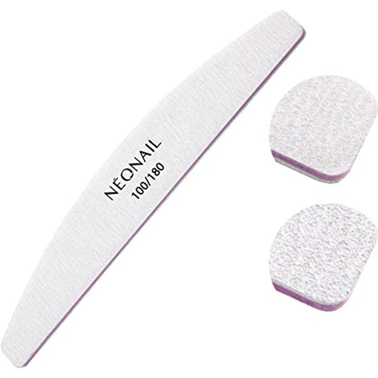 Pauli Edelstahldesign NEONAIL Nagelfeile trapez 100/180 grau aus hochwertigem Japanpapier – Bild 1
