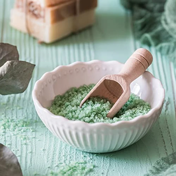 Accentra Zalts Totes Meer Badesalz im Glas mit Korkverschluss – 250g Totes Meersalz MADE in GERMANY mit Fichtennadel- und Eukalyptusöl angereichert – Bild 4