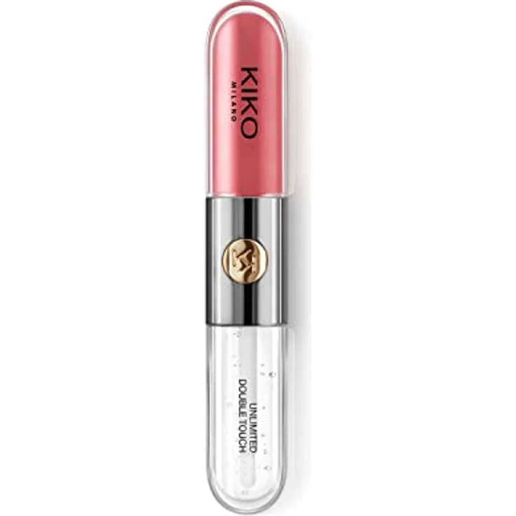 KIKO Milano Unlimited Double Touch, langanhaltender flüssiger Lippenstift, Farbe 110 Spicy Rose, 6 ml, schnell trocknend, glättet Falten und Unebenheiten – Bild 3