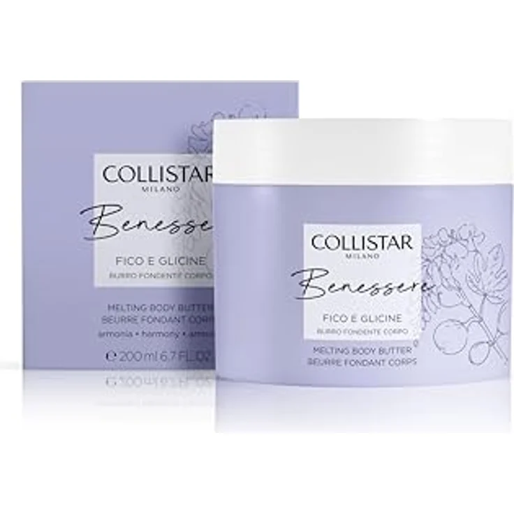 Collistar Körperbutter Feige und Glyzinien, feuchtigkeitsspendend, nährend, zarter Duft, weiche und samtige Haut, 200 ml – Bild 1