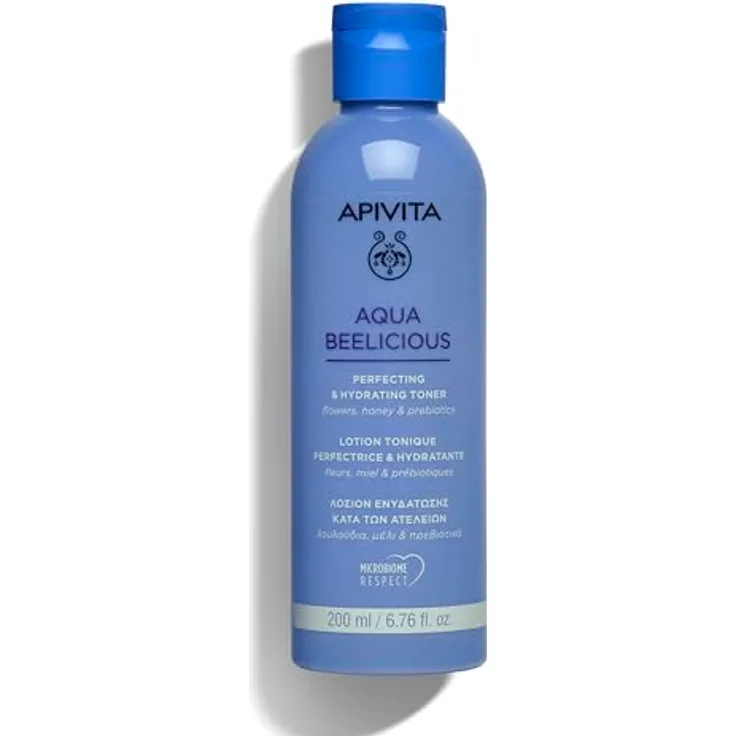 Apivita Aqua Beelicious Hydrating Toner, Tonisierendes Gesichtswasser mit feuchtigkeitsspendender Wirkung, 200 ml
