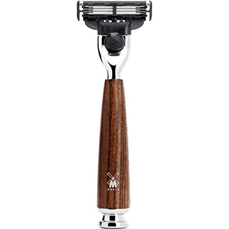Mühle Rytmo 4-teiliges Rasierset Esche dunkel Gillette Mach3 – Bild 2