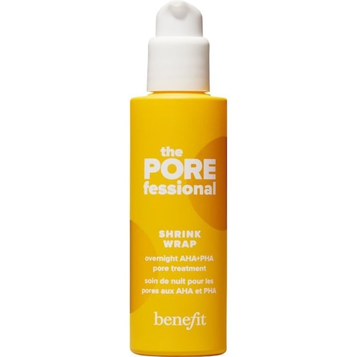 Benefit The POREfessional Shrink Wrap, Overnight AHA+PHA Poren-Treatment Gesichtspeeling mit geliger Textur, 50 ml