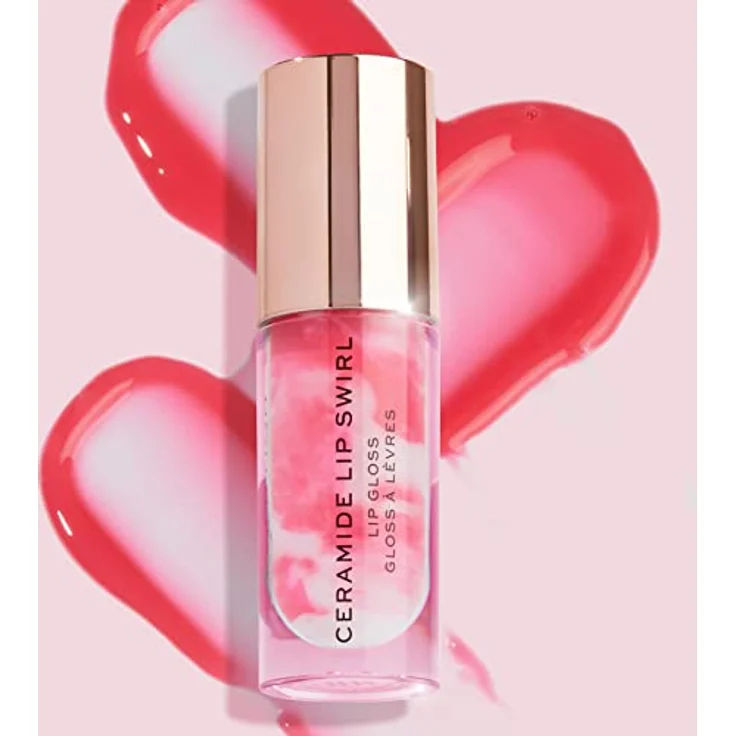 Makeup Revolution, Lip Swirl Ceramide Gloss, Lipgloss, Süßes sanftes Rosa, 4.5ml – Bild 2