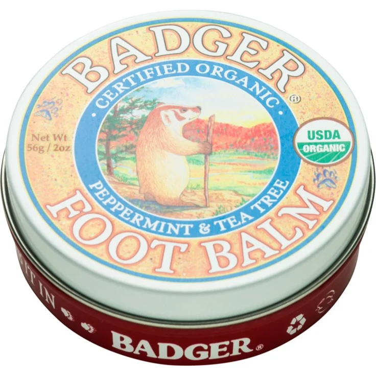 Badger Badger Balm Feuchtigkeit spendender Balsam für trockene und rissige Füße, 56 g, pflegt und regeneriert Haut