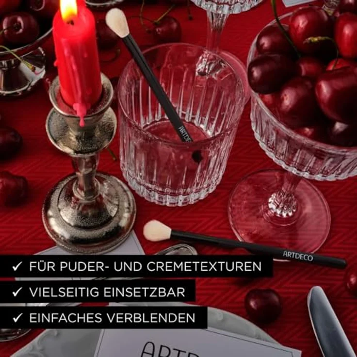 ARTDECO Blending Brush, Schattierpinsel zum Auftragen und Verblenden von Puder- und Cremetexturen, hochwertige synthetische Borsten, 1 Stück – Bild 5