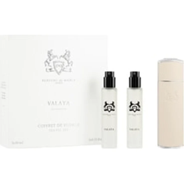 Parfums de Marly Valaya Travel Set, Unisex Duftset mit nachfüllbarem Reiseetui und 3 x 10 ml Flakons