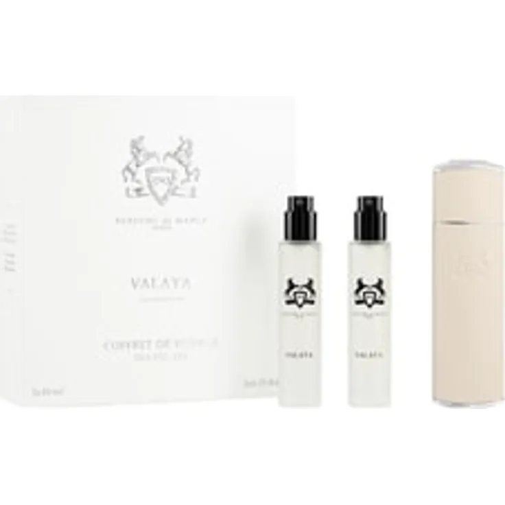 Parfums de Marly Valaya Travel Set, Unisex Duftset mit nachfüllbarem Reiseetui und 3 x 10 ml Flakons