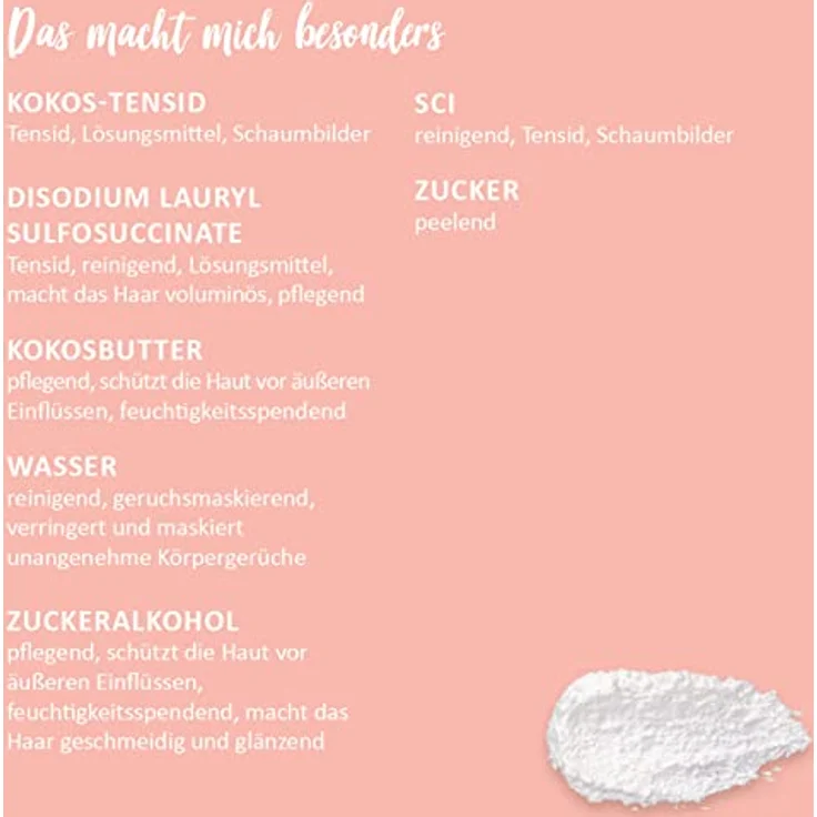Puremetics 3 in 1 Duschfluff mit Meersalzpeeling Mandelmilch 250 g – Bild 5