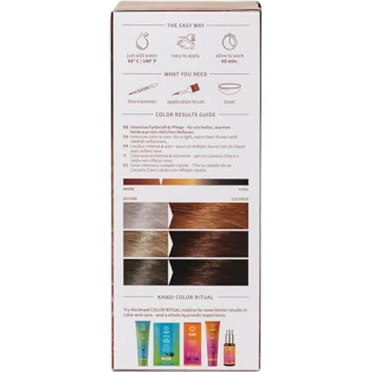 Khadi Pflanzenhaarfarbe Hellbraun 100 g – Bild 6