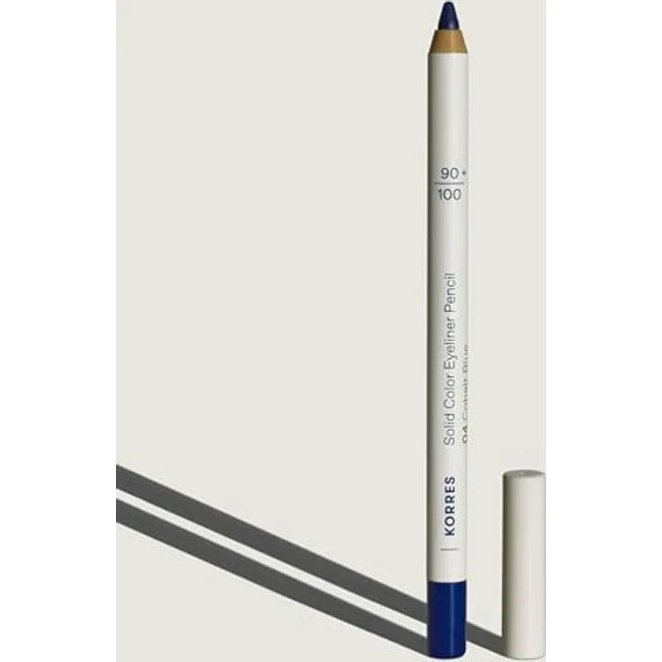 KORRES Solid Color Eyeliner Pencil Cobalt Blue 04, cremige Textur mit Vulkan-Mineralien, langanhaltend, vegan, für empfindliche Augen, 1,2g – Bild 4