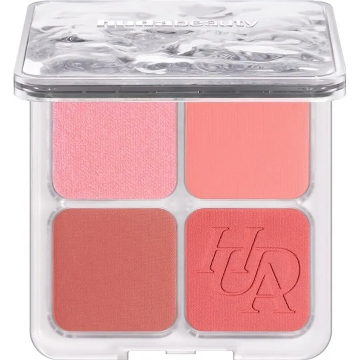 HUDA BEAUTY Filter Blurring Blushlighter Palette, Puder 7,5 g in TOASTY PEACH mit ultrapigmentierten Rouge-Tönen und strahlendem Highlighter