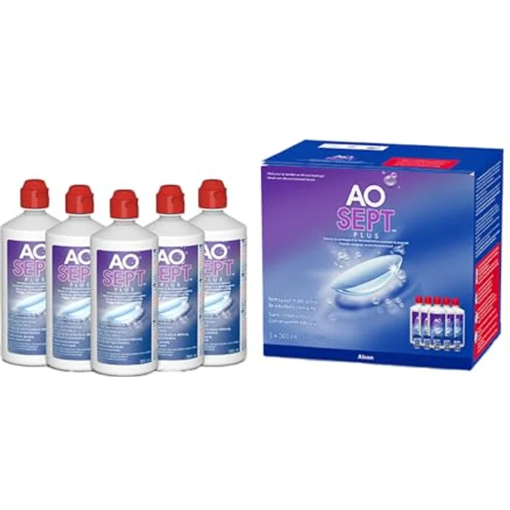 Alcon Aosept Plus Sparpack 5 x 360 ml All-in-One-Lösung für weiche & harte Kontaktlinsen, inkl. 5 Aufbewahrungsbehälter – Bild 5