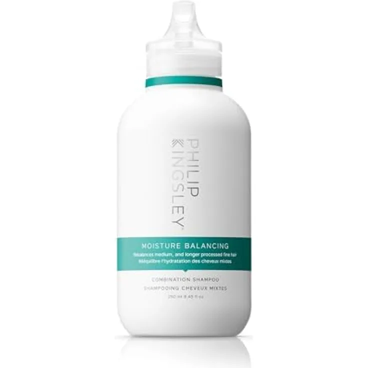 Philip Kingsley Moisture Balancing Combination Shampoo, feuchtigkeitsspendend für trockenes und fettiges Haar, 250ml