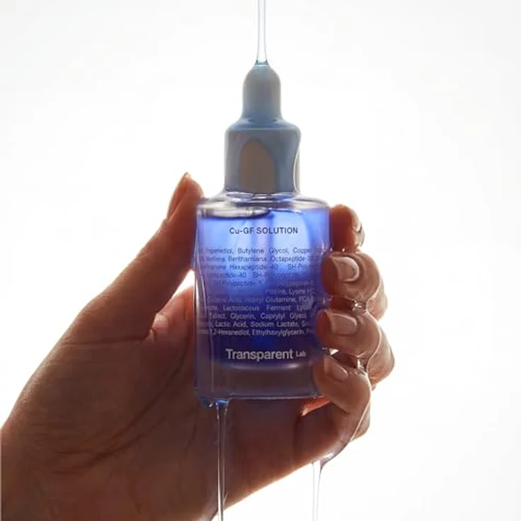 Transparent Lab Cu-GF-Lösung, Anti-Aging-Serum mit 1% Kupferpeptiden und 5% Wachstumsfaktoren, 30 ml – Bild 4