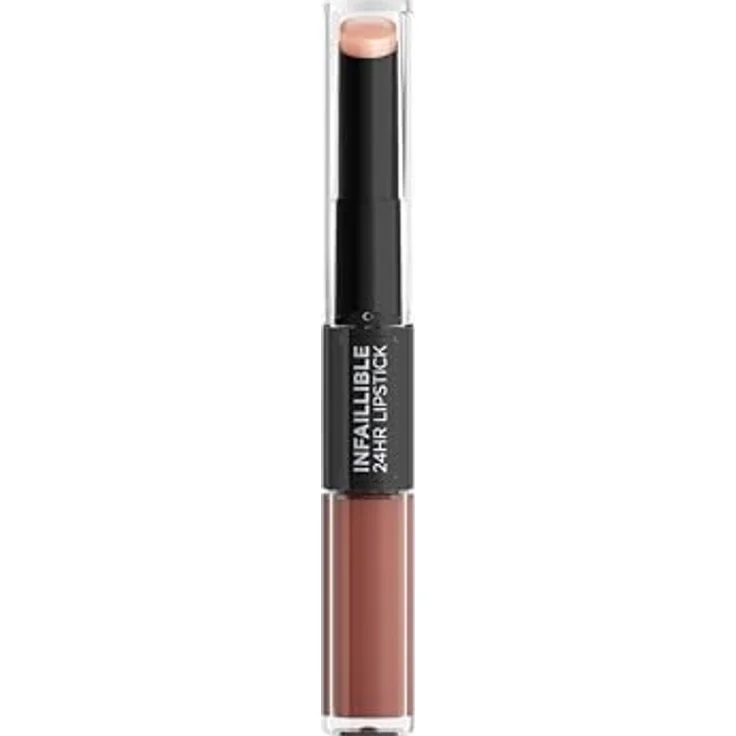 L’Oréal Paris Infallible 2-Step Lipstick, extrem langanhaltender Lippenstift mit Pflege-Balsam, 5,7 g – Bild 1