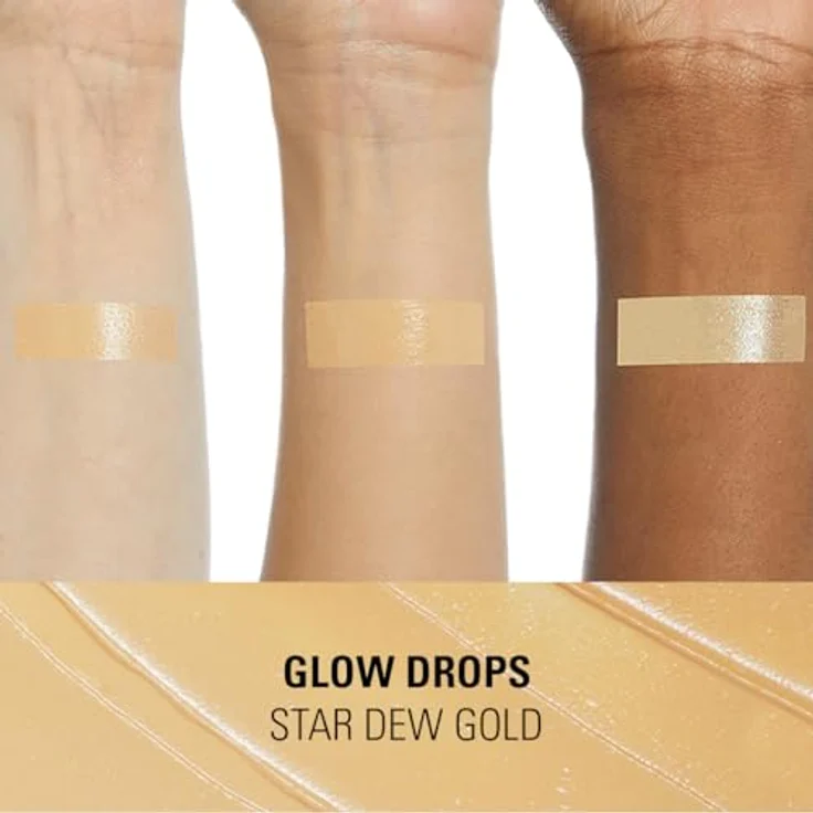 Revolution Beauty London, Bright Light Glow Highlighter Drops, illuminierendes Finish, Golden Star Dew, 23ml – Bild 4