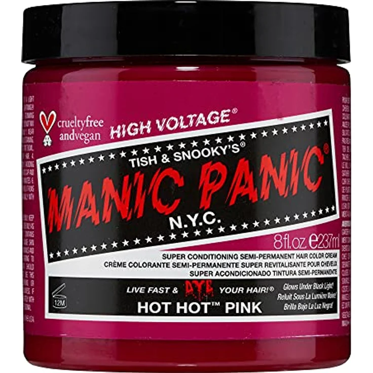MANIC PANIC Hot Hot Pink Haarfarbe Classic Line, 237 ml - hochintensive semipermanente Färbung – Bild 1