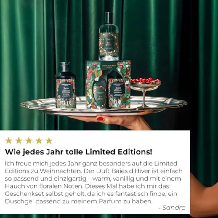 Yves Rocher LIMITED EDITION Geschenkset für Frauen - Winterbeeren: Eau de Toilette 100 ml & Duschgel 200 ml - warmer Vanilleduft mit floralen Noten - vegane Formel, 94% natürliche Inhaltsstoffe – Bild 4