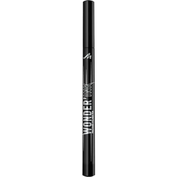 Manhattan Wonder'Ink Eyeliner 001, langlebiger Eyeliner für hohen Komfort, schwarz
