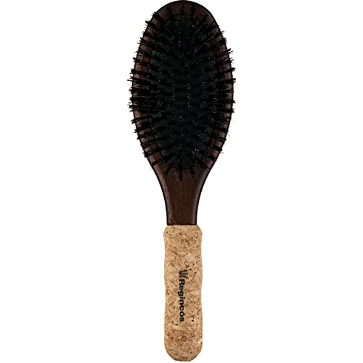 Regincós Cork Grip Care 10429 Oval Combo Bürste, Holz mit Korkgriff und Wildschweinborsten – Bild 1