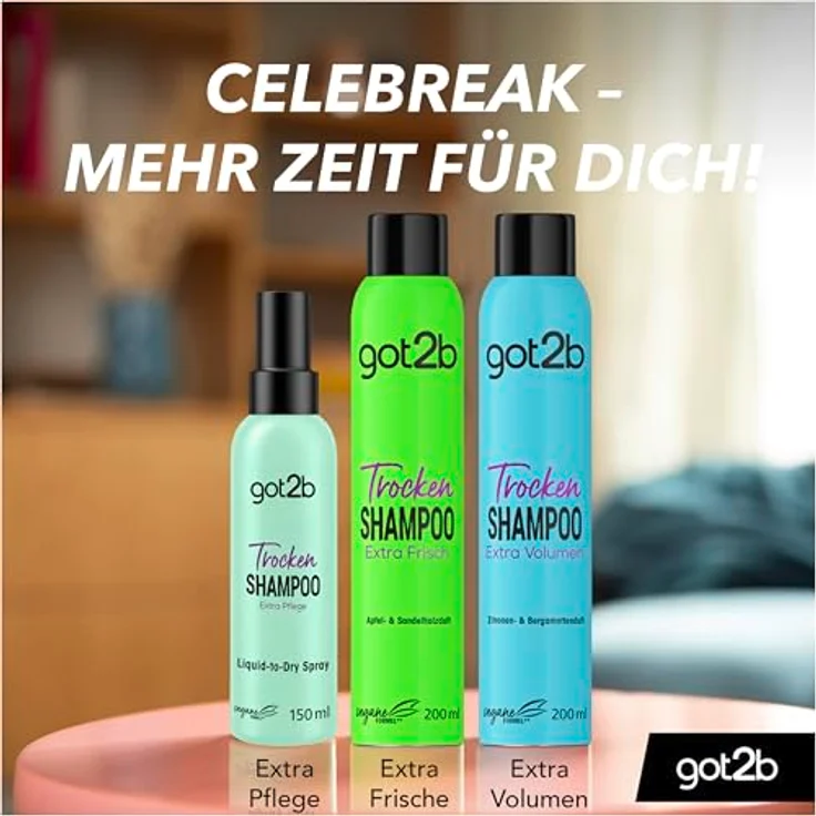 got2b Trockenshampoo Extra Pflege Liquid-to-Dry Spray, 6 x 150 ml, Trockenshampoo ohne Rückstände mit fruchtig-floralem Duft – Bild 5