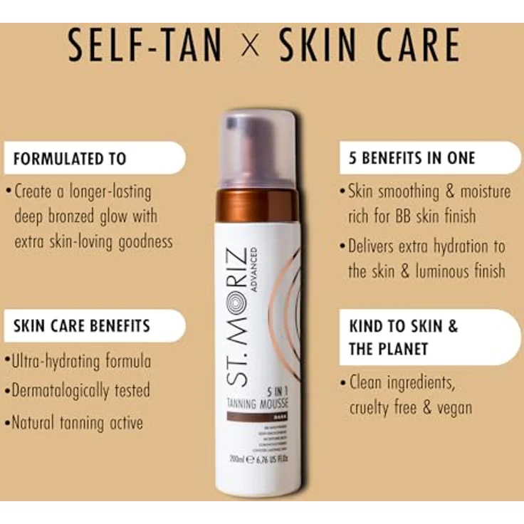 St. Moriz Selbstbräunungs-Mousse Advanced Pro Formula 5in1 St. Moriz 200 ml – Bild 3