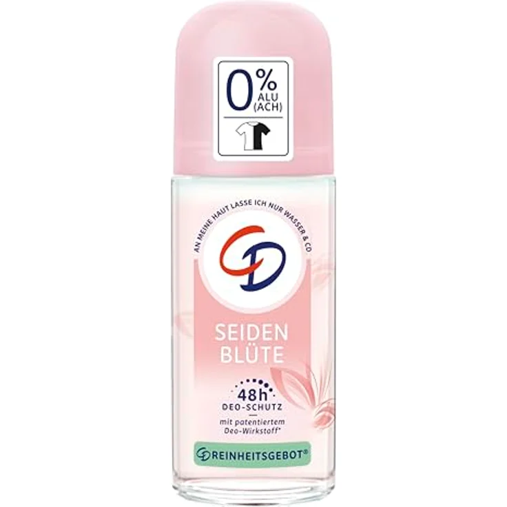 CD Deo Roll-On 'Seidenblüte' 1 x 50 ml, Deodorant ohne Aluminiumsalze, langanhaltender Schutz für 48 h, veganes Hautpflegeprodukt, für empfindliche Haut geeignet – Bild 1
