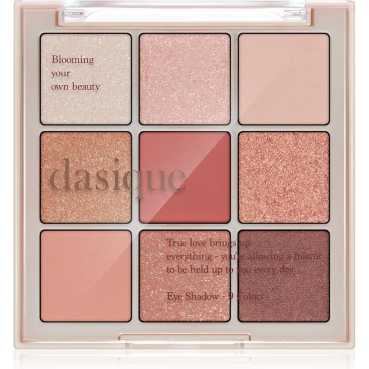 Dasique Eye Shadow Palette, Lidschatten Farbton 02 Rose Petal, 7 g, intensiv pigmentiert mit mattem und glitzerndem Finish