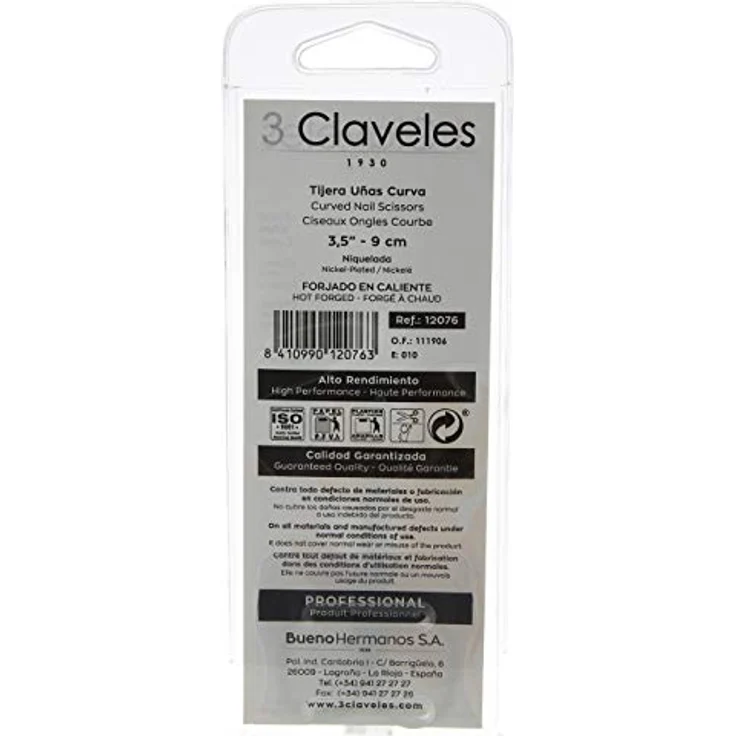 3 Claveles 12076 - Nagelschere, gebogen – Bild 4