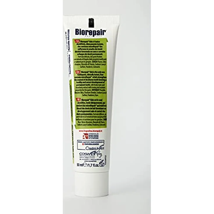 Biorepair Zahncreme Dentifricio Junior Per Bambini Senza Fluoro 0-13 Anni Topo Gigio 50 Ml , (1Er Pack) – Bild 3