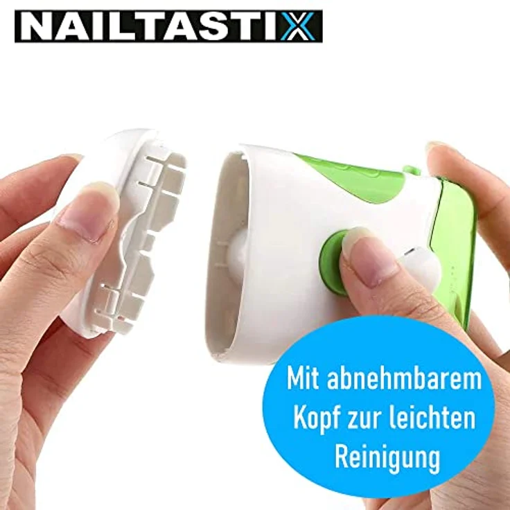 Nailtastix Nageltrimmer Nagelschere Nagelschneider Nagel Fräse Feile elektrisch – Bild 3